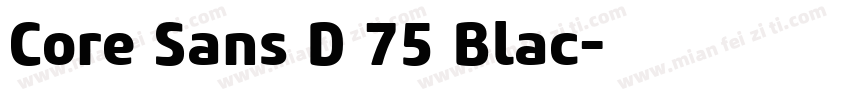 Core Sans D 75 Blac字体转换